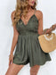Laced Up Allure Spaghetti Strap Romper – Chic Women's Outfit Set | Belle Kloset Fashion