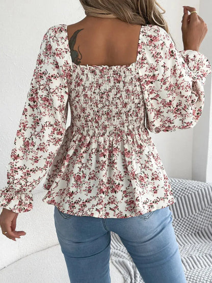 Off Shoulder Floral Blouse – Chic Women's Tops | Belle Kloset Fashion