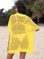 Breezy Luxe Hollow Collar Cover-Up - Chic Women's Tops | Belle Kloset Fashion