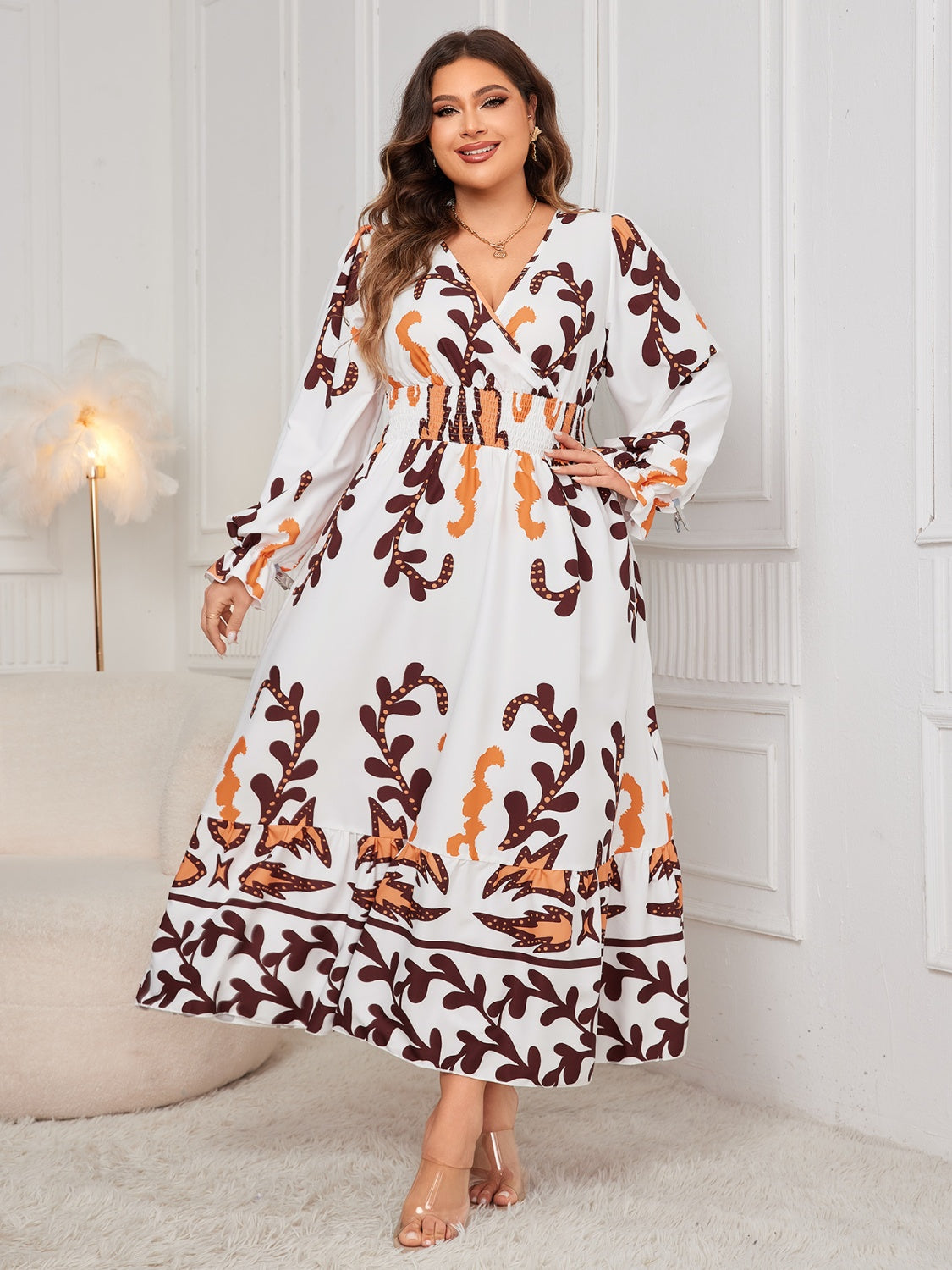 Honey Flounce Sleeve Dress