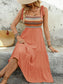 Tie Shoulder Tiered Ruffle Midi Dress – Chic Women's Dresses | Belle Kloset Fashion