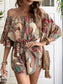 Printed Off Shoulder Romper – Chic Women's Outfit Set | Belle Kloset Fashion