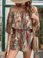 Printed Off Shoulder Romper – Chic Women's Outfit Set | Belle Kloset Fashion