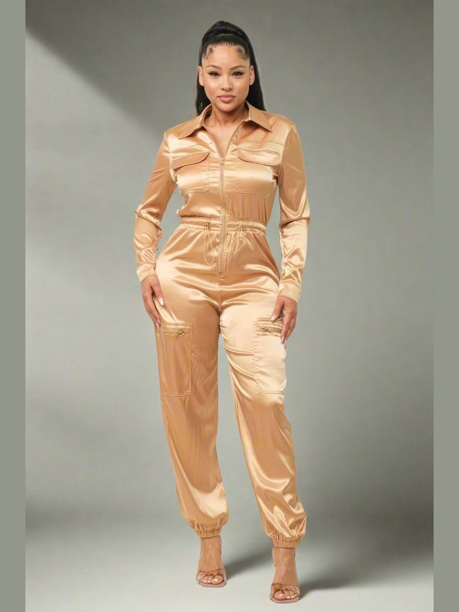 Pop of Gold Jumpsuit