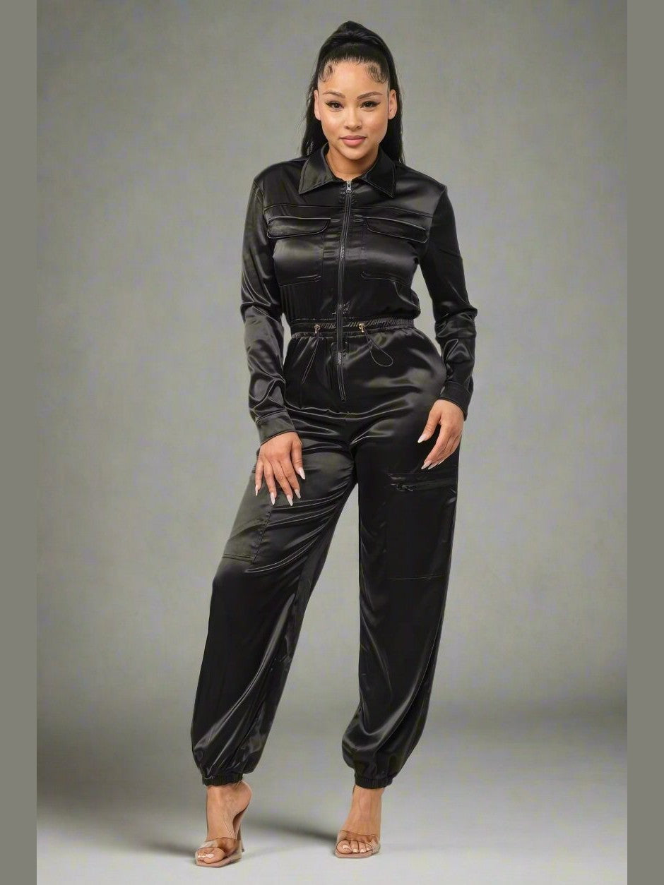 Pop of Black Jumpsuit