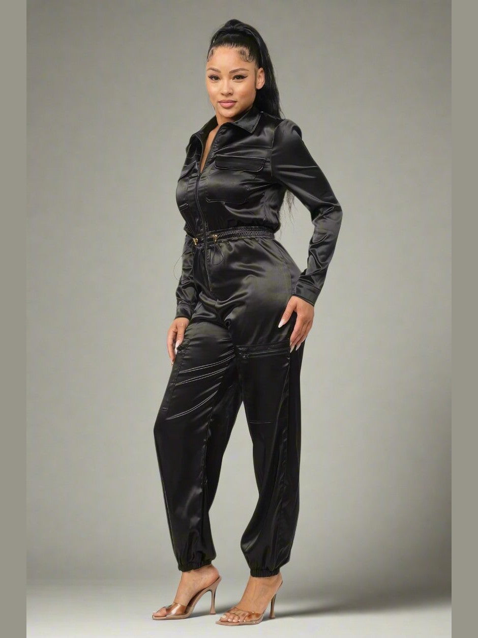 Pop of Black Jumpsuit