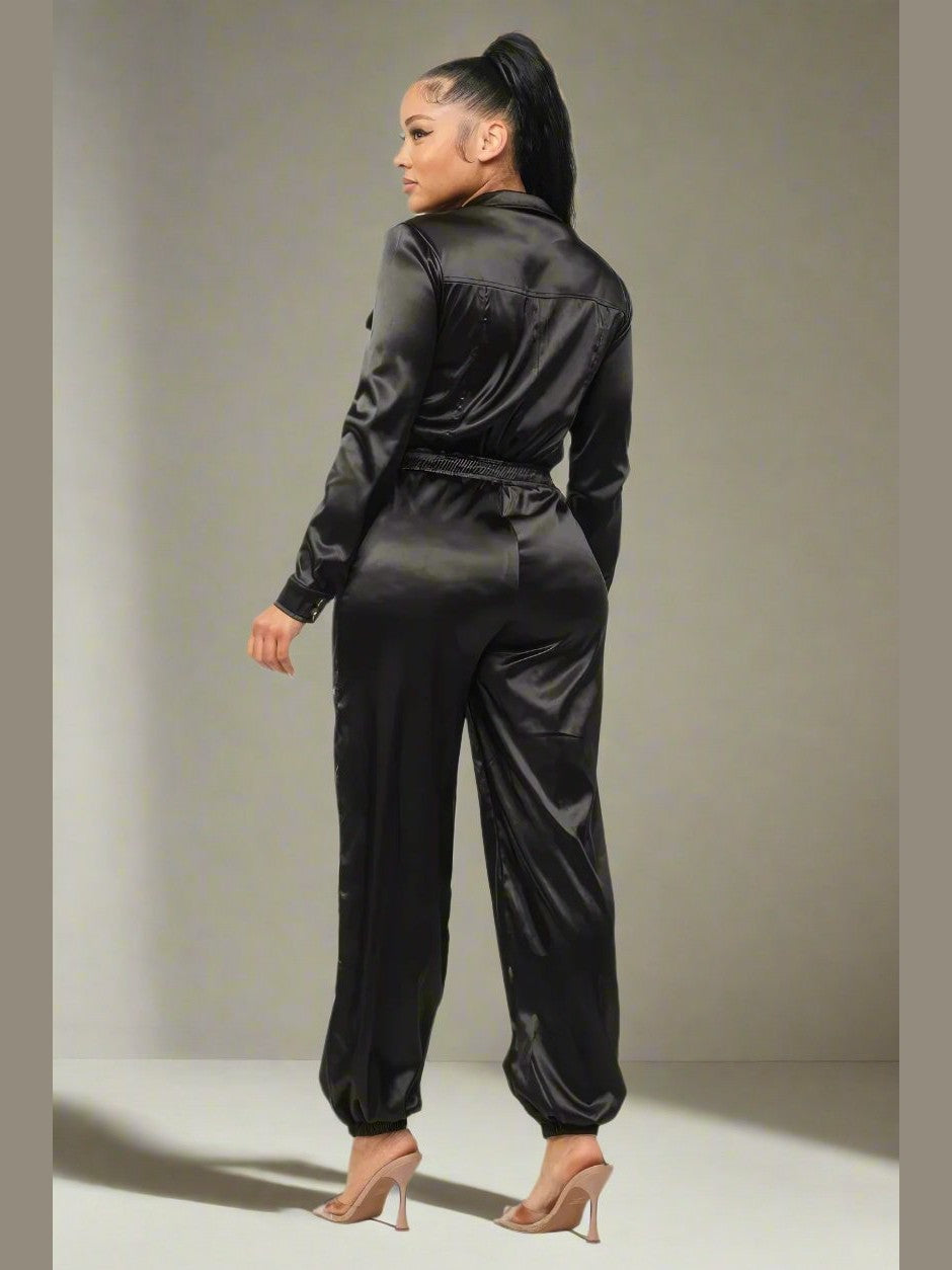 Pop of Black Jumpsuit