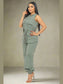 Hooded Cargo Jumpsuit (Olive) - Chic Women's Outfit Set | Belle Kloset Fashion