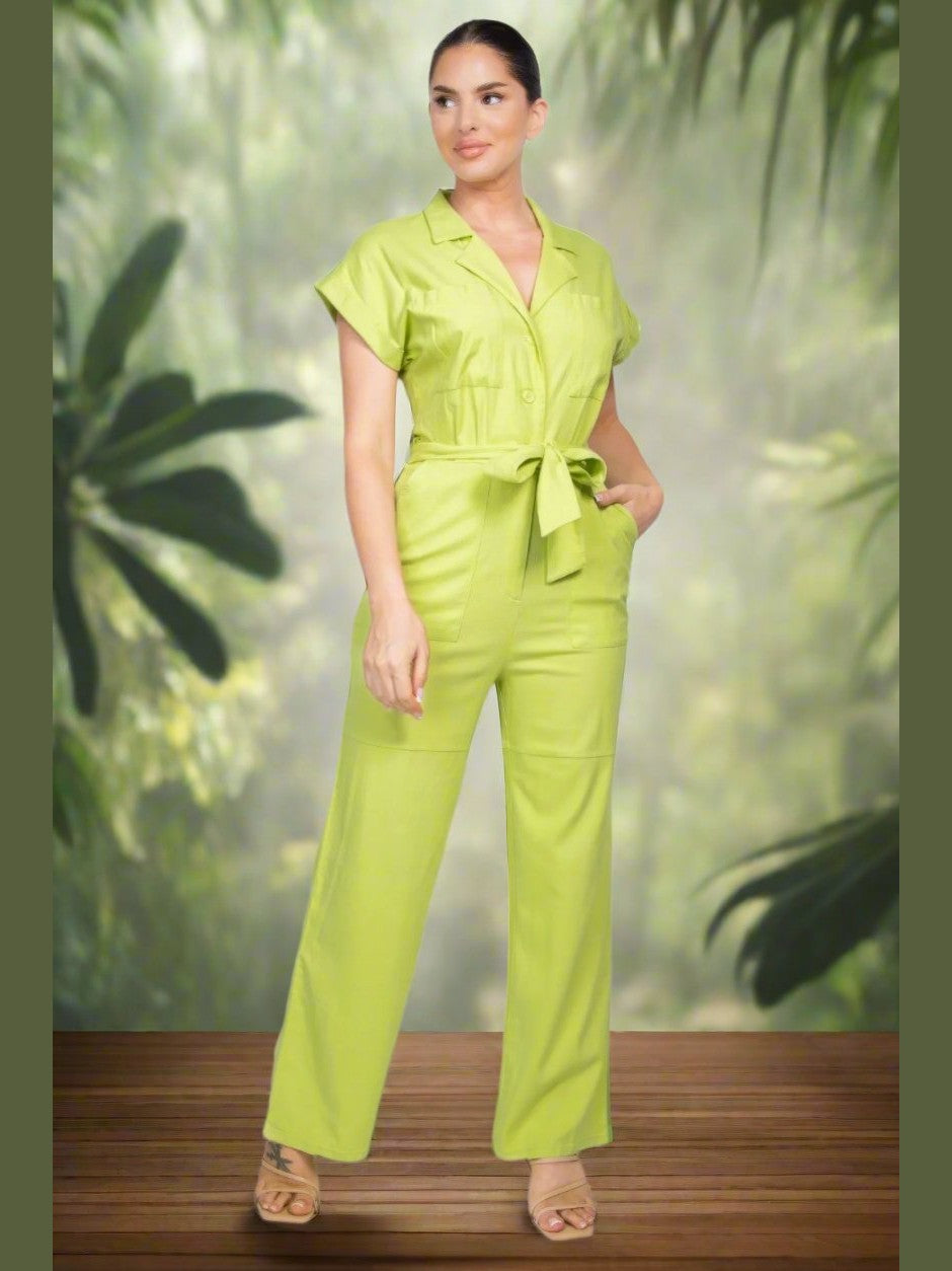 Summer Fun Linen Jumpsuit