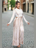 Tie-Dye Drawstring Baggy Jumpsuit Mocha