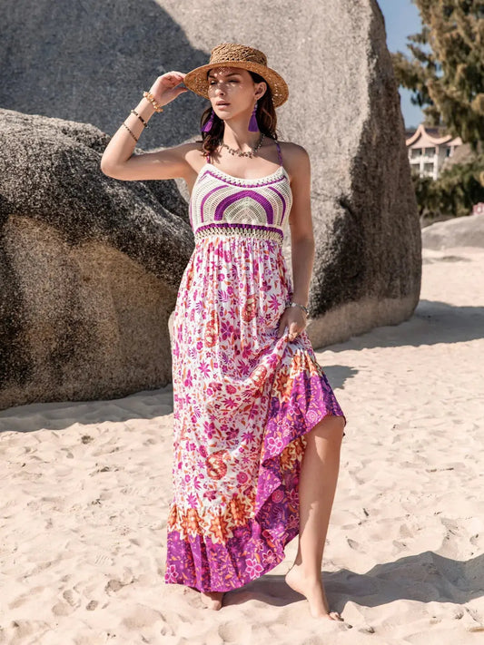 Print & Slay Neck Cami Dress – Chic Women's Dresses | Belle Kloset Fashion