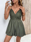 Laced Up Allure Spaghetti Strap Romper – Chic Women's Outfit Set | Belle Kloset Fashion