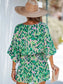 Boho Breeze Floral Batwing Romper – Chic Women's Outfit Set | Belle Kloset Fashion