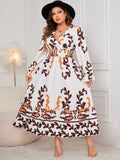 Honey Flounce Sleeve Dress