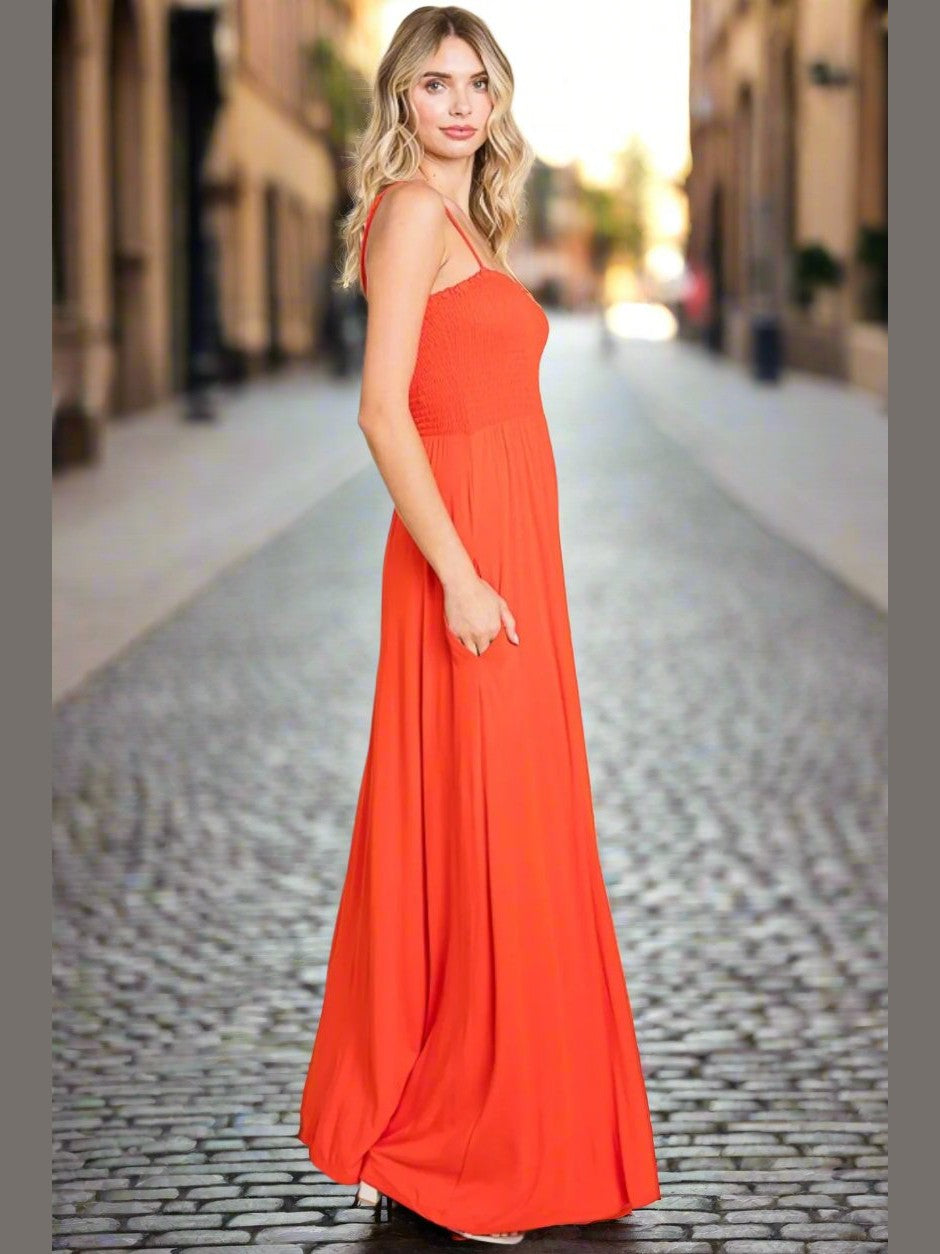 Summer Breeze Cami Maxi Dress Orange