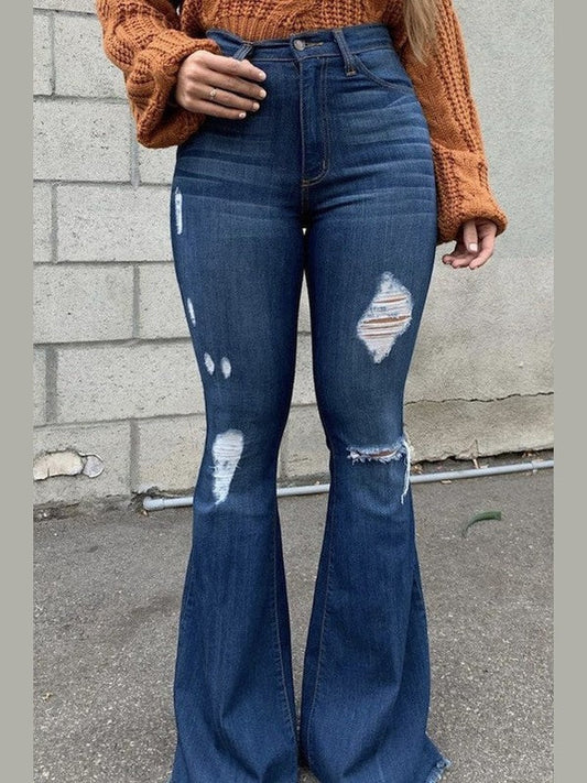 Skylar Bell Bottom Jean - Chic Women's  | Belle Kloset Fashion