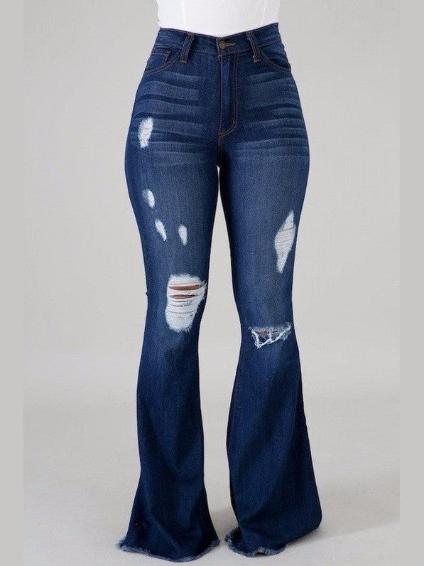 Skylar Bell Bottom Jean - Chic Women's  | Belle Kloset Fashion