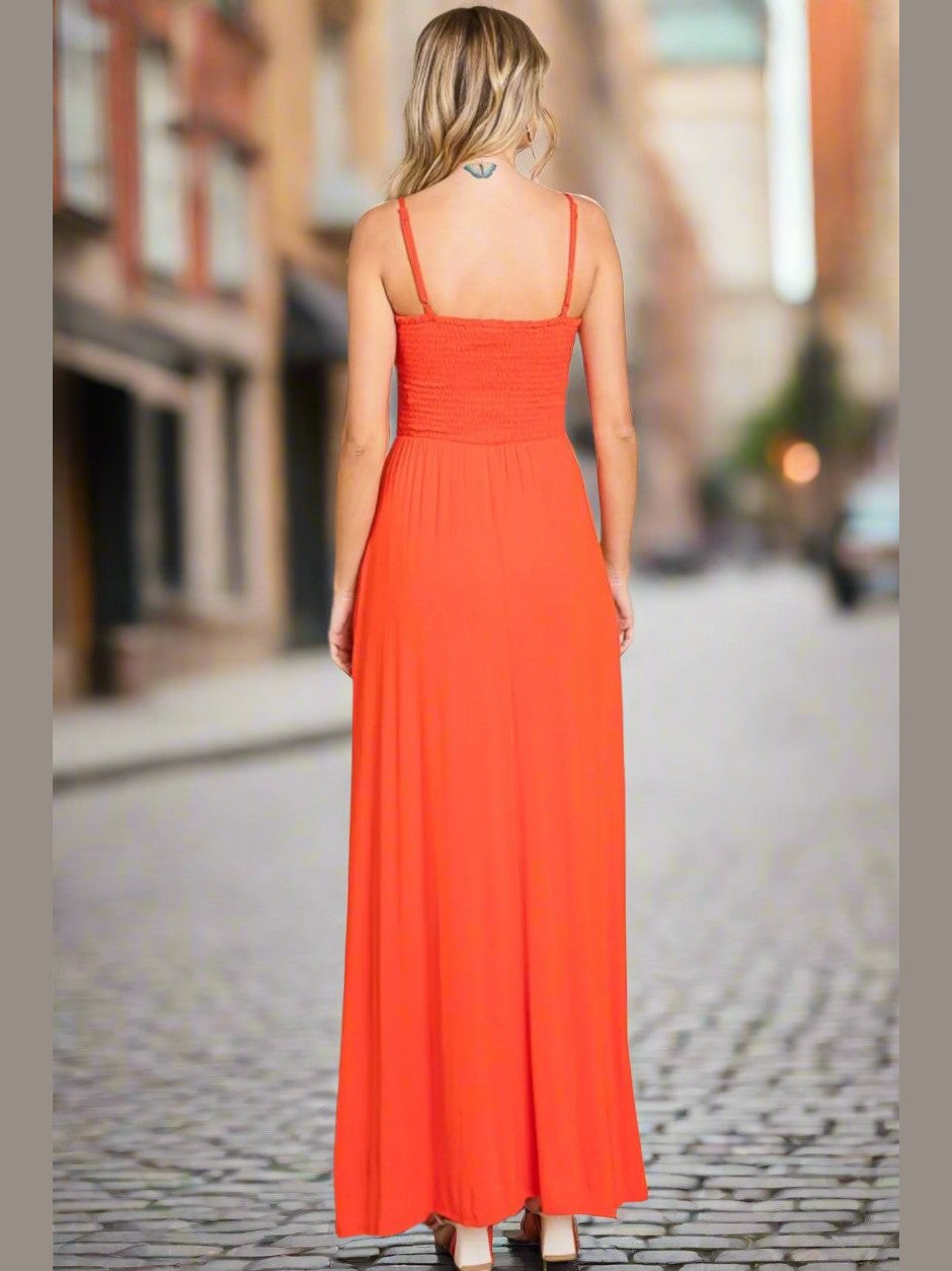 Summer Breeze Cami Maxi Dress Orange